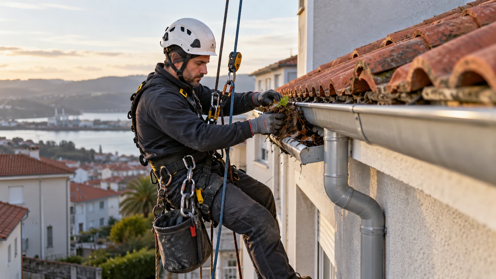 Limpieza y reparación de canalones en Avilés
