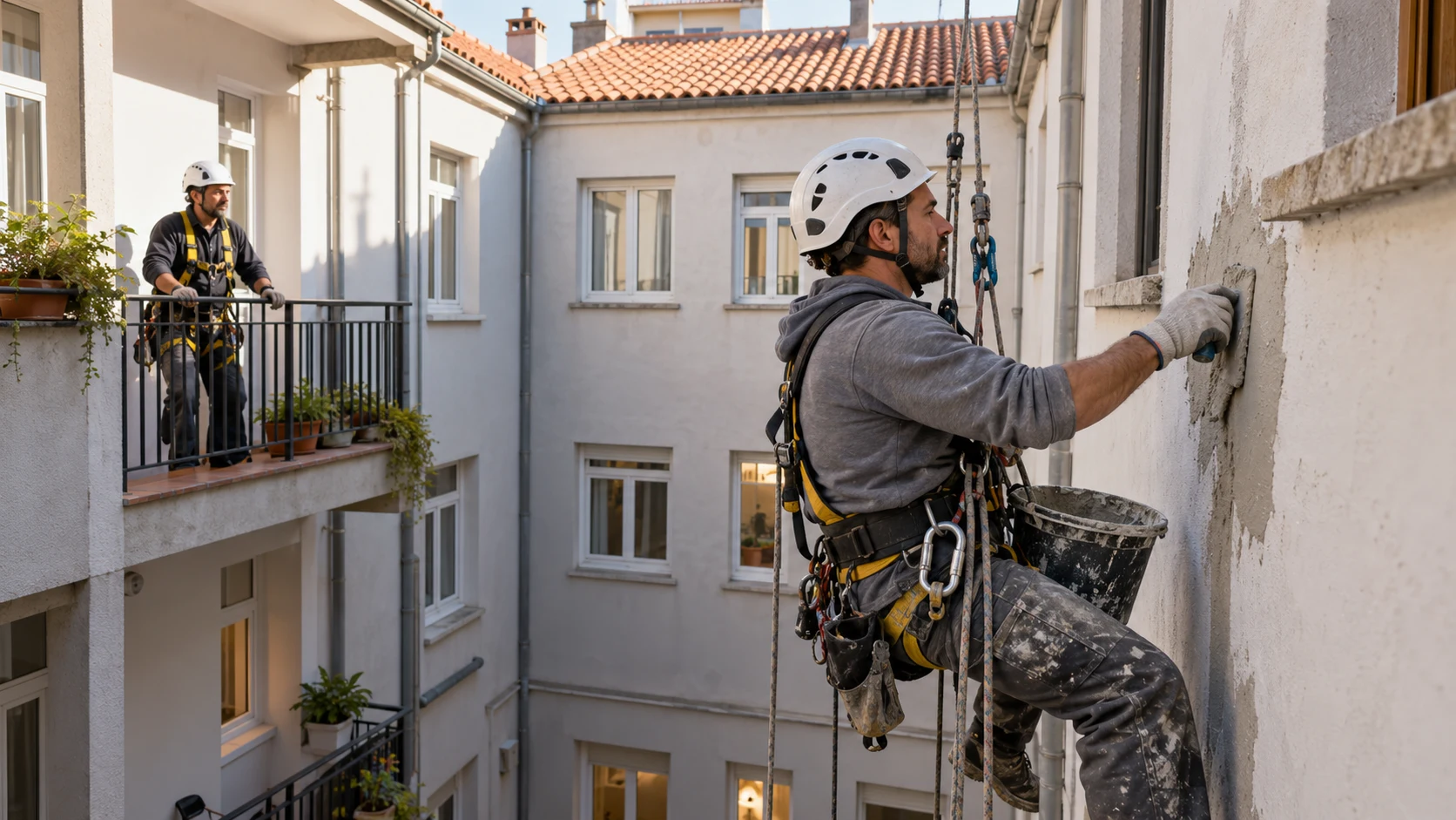 Rehabilitación de patios de luces en Avilés